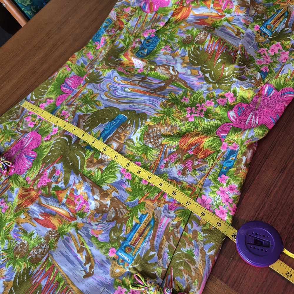 Vintage Liberty House Floral Tiki Dress Size 14 - Picture 3 of 16